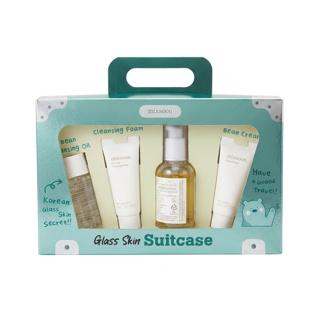 Skincare suitcase mixsoon glass skin con 4 unidades